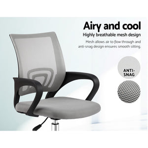 Office, Computer or Gaming Chair - Executive Mesh - Mid Back - Grey