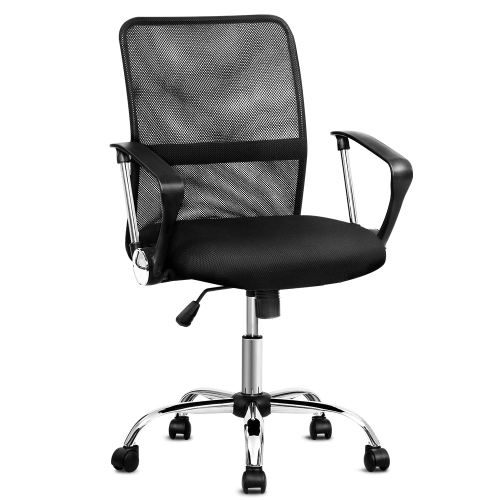 Office Chair - Gaming Chair - Tilt - Adjustable - Executive Mesh - Mid Back - Black
