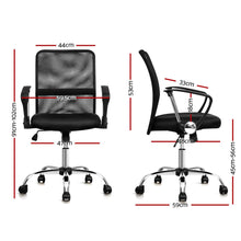 Load image into Gallery viewer, Office Chair - Gaming Chair - Tilt - Adjustable - Executive Mesh - Mid Back - Black

