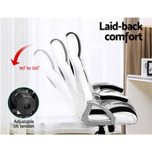 Load image into Gallery viewer, Gaming Chair Office Chair - PU Leather - Racing Style - 2 Colours - Black/White &amp; Black/Grey
