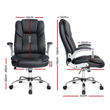 Load image into Gallery viewer, PU Leather Executive Office Desk Chair - Black
