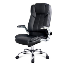 Load image into Gallery viewer, PU Leather Executive Office Desk Chair - Black
