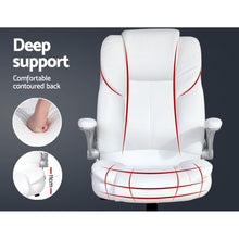 Load image into Gallery viewer, PU Leather Executive Office Desk Chair - White
