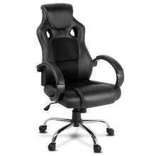 Load image into Gallery viewer, Racing Style PU Leather Office Desk Chair - Black
