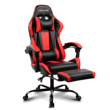 Load image into Gallery viewer, Gaming Chair - Racer Style - High Back - Lumbar Cushion - Recliner - Gas Lift/Swivel - 3 Colours - (Black-Blue, Black-Grey, Black-Red)
