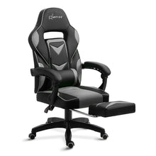 Load image into Gallery viewer, Gaming-Office-Study Chair - PU Leather Rotatable Recliner - Retractable Footrest - 7 Colours - Pink, Blue, Green, Grey, Red, White, Yellow
