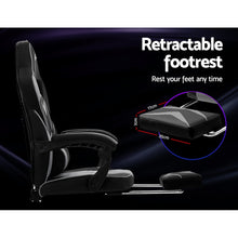 Load image into Gallery viewer, Gaming-Office-Study Chair - PU Leather Rotatable Recliner - Retractable Footrest - 7 Colours - Pink, Blue, Green, Grey, Red, White, Yellow
