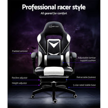 Load image into Gallery viewer, Gaming-Office-Study Chair - PU Leather Rotatable Recliner - Retractable Footrest - 7 Colours - Pink, Blue, Green, Grey, Red, White, Yellow
