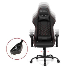Load image into Gallery viewer, Gaming Chair Office Chair Study Chair - Executive Racing Recliner - Gas Lift/Swivel - Detachable Cushions - Black
