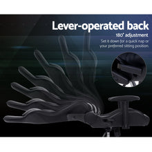 Load image into Gallery viewer, Artiss Gaming Office Chair Computer Chairs Leather Seat Racer Racing Meeting Chair Black
