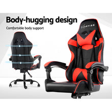 Load image into Gallery viewer, Gaming Office Chairs Computer Seating Racing Recliner Racer Black Red
