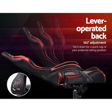Load image into Gallery viewer, Gaming Office Chairs Computer Seating Racing Recliner Racer Black Red
