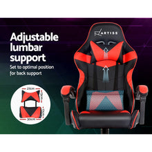 Load image into Gallery viewer, Gaming Office Chairs Computer Seating Racing Recliner Racer Black Red
