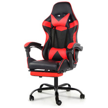 Load image into Gallery viewer, Artiss Gaming Office Chairs Computer Seating Racing Recliner Footrest Black Red
