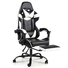 Load image into Gallery viewer, Artiss Gaming Office Chairs Computer Seating Racing Recliner Footrest Black White
