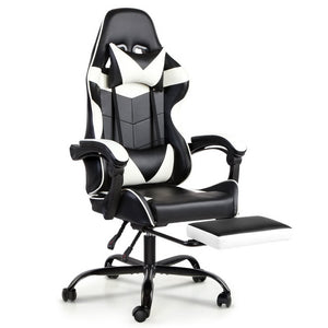 Artiss Gaming Office Chairs Computer Seating Racing Recliner Footrest Black White