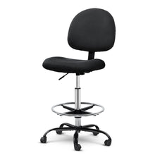 Load image into Gallery viewer, Artiss Office Chair Veer Drafting Stool Fabric Chairs Black
