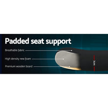 Load image into Gallery viewer, Artiss Office Chair Veer Drafting Stool Fabric Chairs Black
