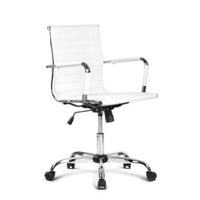 Load image into Gallery viewer, Eames Replica Office Chair Executive Mid Back Seating PU Leather White

