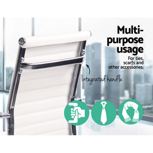 Eames Replica Office Chair Executive Mid Back Seating PU Leather White
