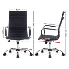 Load image into Gallery viewer, Office Chair - Eames Replica - Executive High Back Seating - PU Leather - Black
