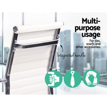 Load image into Gallery viewer, Artiss Eames Replica Office Chairs PU Leather Executive Work Computer Seat White
