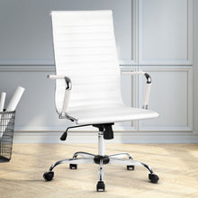Load image into Gallery viewer, Artiss Eames Replica Office Chairs PU Leather Executive Work Computer Seat White
