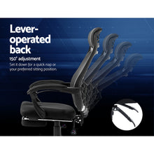 Load image into Gallery viewer, Office Chair - Gaming Chair - Retractable Footrest - Recliner - Rotatable - Black
