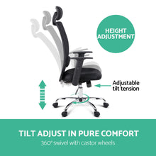 Load image into Gallery viewer, Mesh High Back Office Desk Chair - Black
