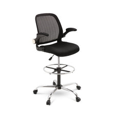 Load image into Gallery viewer, Veer Drafting Stool Office Chair Mesh Adjust Black
