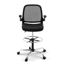 Load image into Gallery viewer, Veer Drafting Stool Office Chair Mesh Adjust Black
