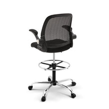 Load image into Gallery viewer, Veer Drafting Stool Office Chair Mesh Adjust Black
