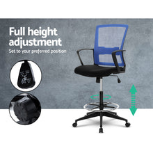 Load image into Gallery viewer, Artiss Office Chair Veer Drafting Stool Mesh Chairs Black Standing Chair Stool
