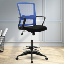 Load image into Gallery viewer, Artiss Office Chair Veer Drafting Stool Mesh Chairs Black Standing Chair Stool
