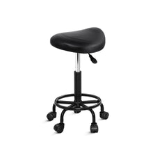Load image into Gallery viewer, Chair Stool - Salon - Barber - Swivel - Saddle - Gas Lift - Black
