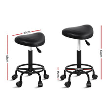 Load image into Gallery viewer, Chair Stool - Salon - Barber - Swivel - Saddle - Gas Lift - Black
