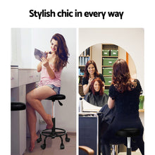 Load image into Gallery viewer, Chair Stool - Salon - Barber - Swivel - Saddle - Gas Lift - Black

