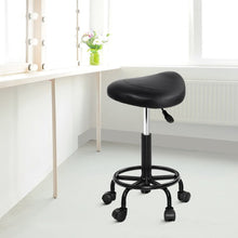 Load image into Gallery viewer, Chair Stool - Salon - Barber - Swivel - Saddle - Gas Lift - Black
