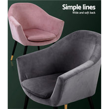 Load image into Gallery viewer, Waiting Room Chair - Retro Sofa - Wooden - Velvet - Grey
