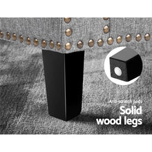 Load image into Gallery viewer, Waiting Room Chair - Retro Sofa - Wooden Frame - Linen Fabric - Grey
