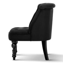Load image into Gallery viewer, Artiss Fabric Occasional Accent Chair - Black
